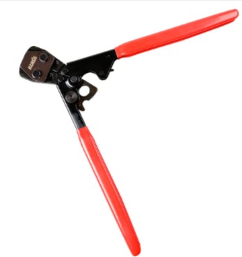 IWISS PEX Clamp tool shown extended, ready to make the clamp.