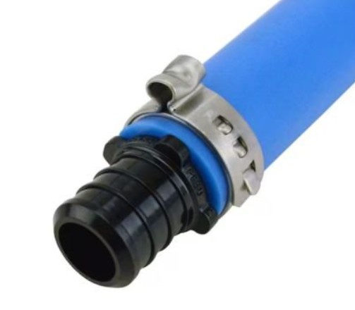 PEX B pipe with stainless steel clamp ring