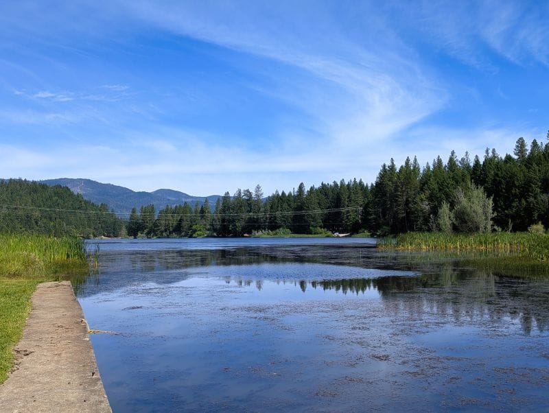 This is a photo of Lake Selmac, near Grants Pass in Oregon.