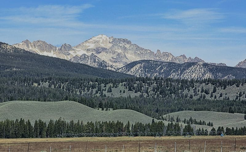 After you cross Galena Pass heading north the mountains are even more rugged than the ones between Ketchum and the pass.