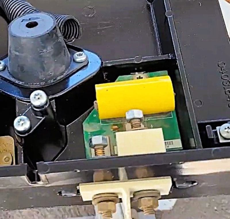 Then our generator failed. 24 Terminal block on the back of my generator with the back cover removed. connect to the battery