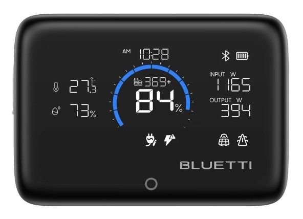 BLUETTI Magnetic Screen Display connects to the power station with Bluetooth.